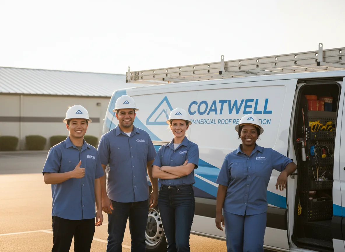 Commercial roof coating company in Spurger, TX
